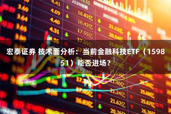 宏泰证券 技术面分析：当前金融科技ETF（159851）能否进场？
