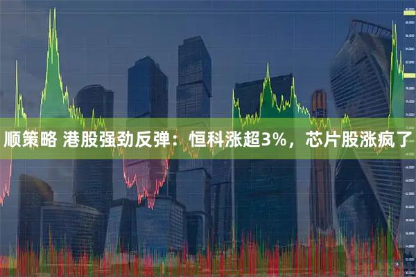 顺策略 港股强劲反弹：恒科涨超3%，芯片股涨疯了